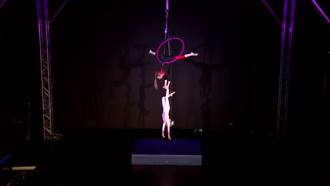 Vítečková T  a Hoferová S  2  místo Winter Cup 2026 AERIAL HOOP KIDS DOUBLES