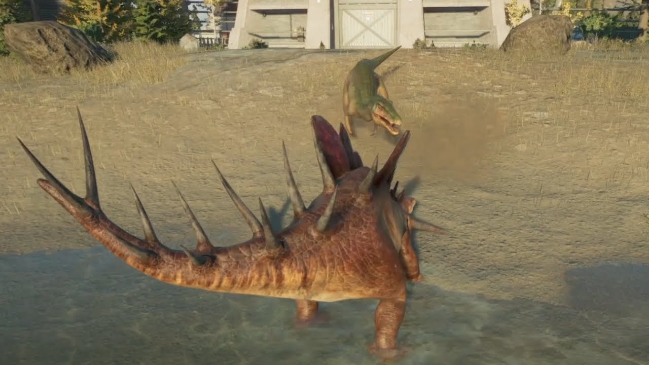 Baryonyx Fights Kentrosaurus | Jurassic World Evolution 2