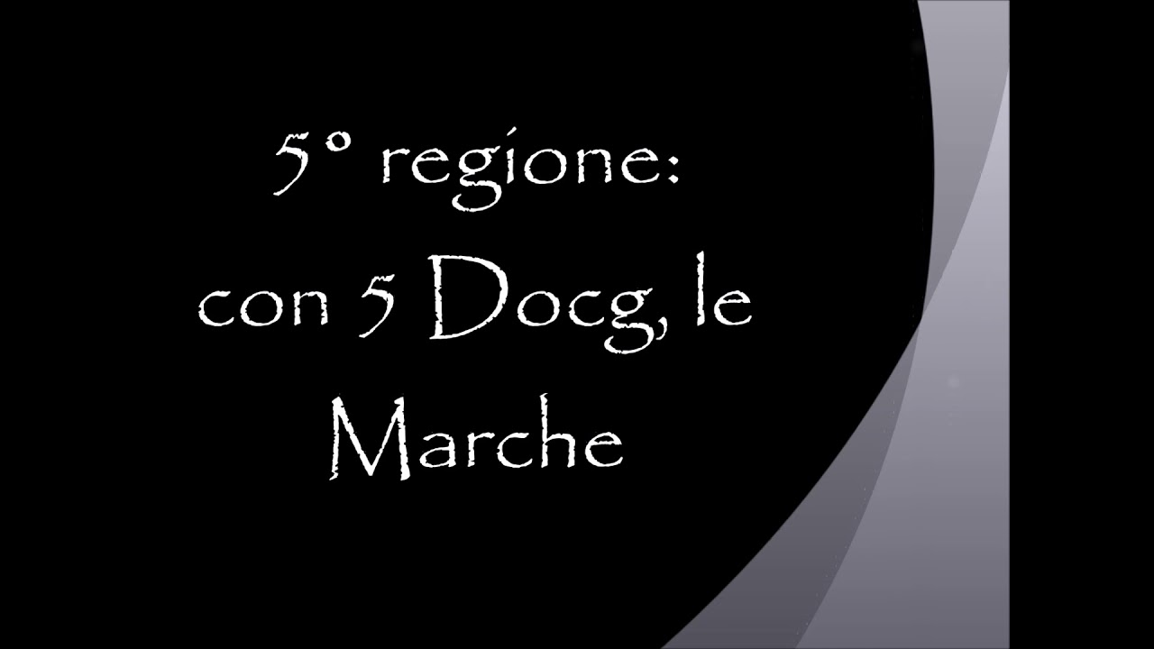Le docg italiane