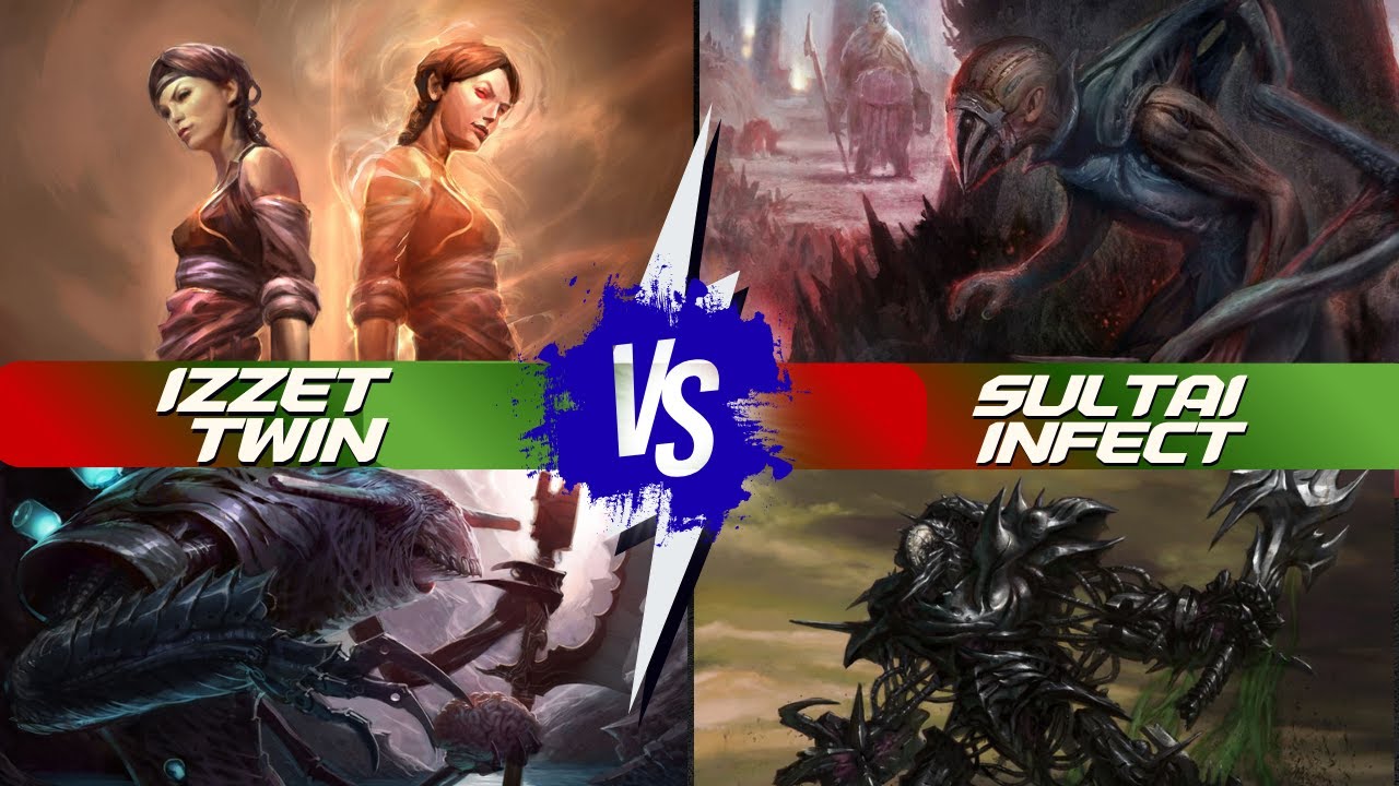 Izzet Twin против Sultai Infect | Геймплей в Modern Paper