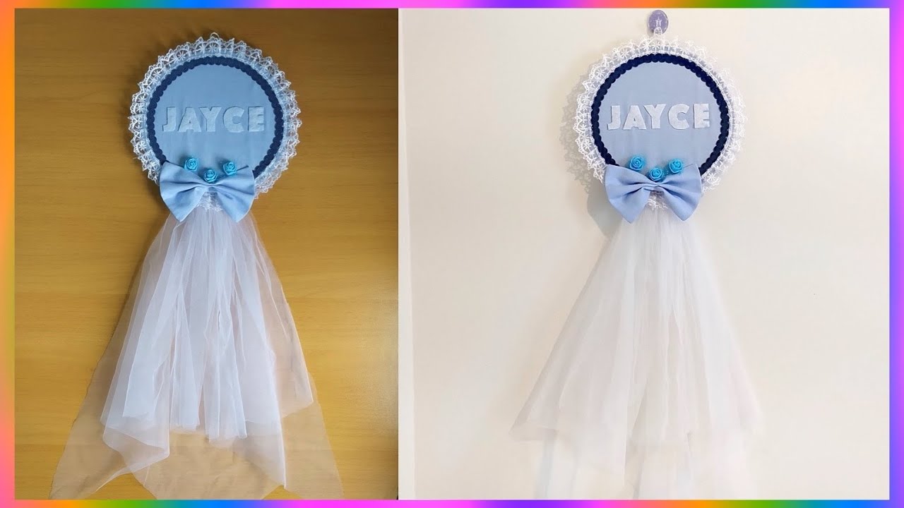 Bebek Kapı Süsü Nasıl Yapılır 🎀