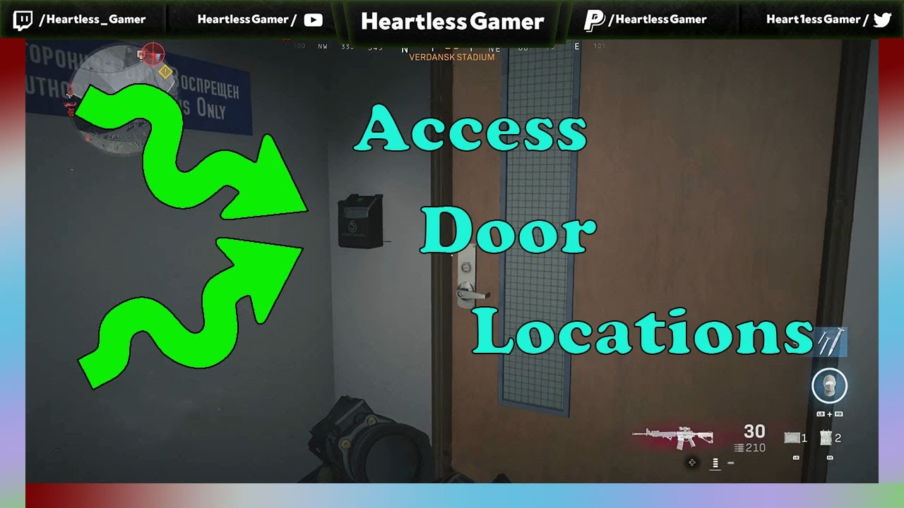Warzone Stadium All Access Code Door Locations