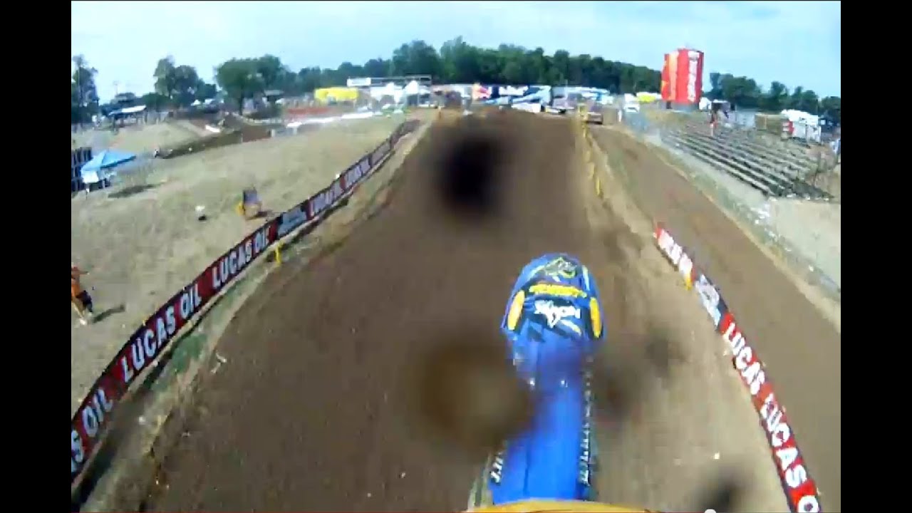 Redbud MX 250B - Jarred Williams YZ250 - Helmet Cam (RAW)