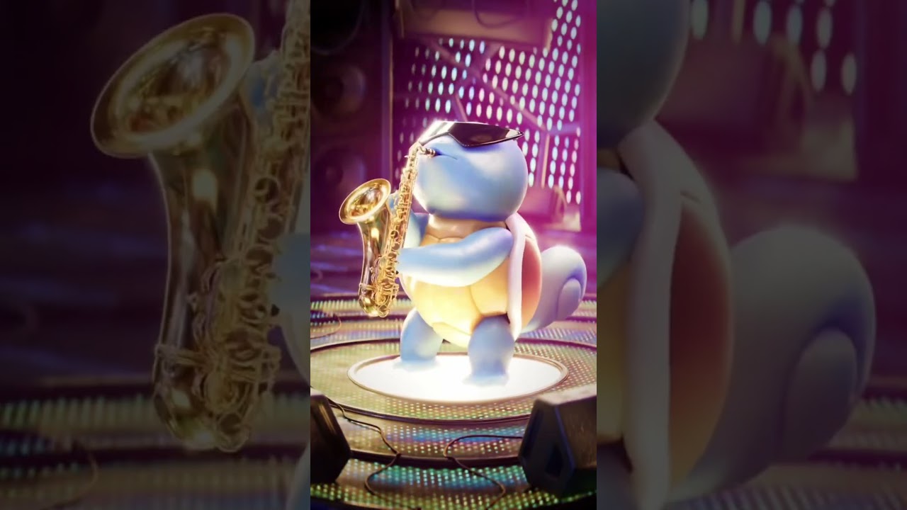 honkin 🎷 | Squirtle Saxophone #animation #pokemon #cg #epic #sax #squirtle #guy