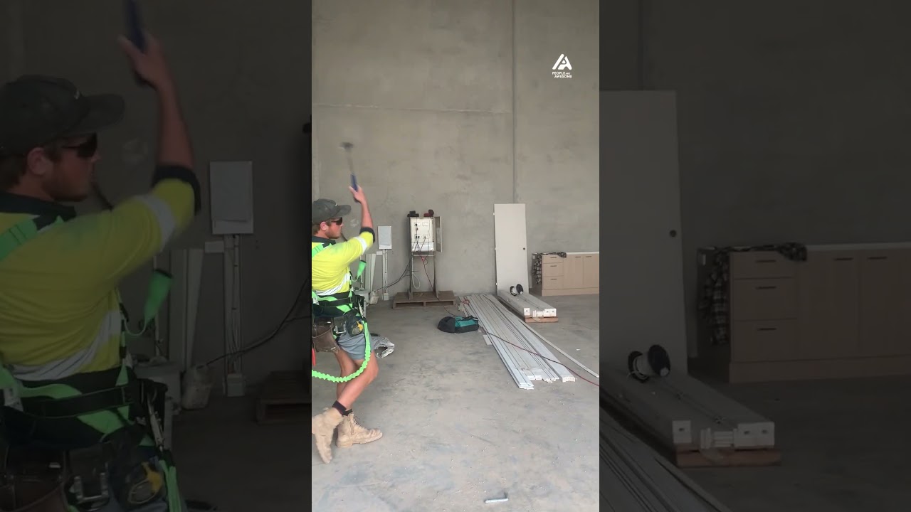 Man Shows Amazing Trickshot By Hitting Ball With a Hammer