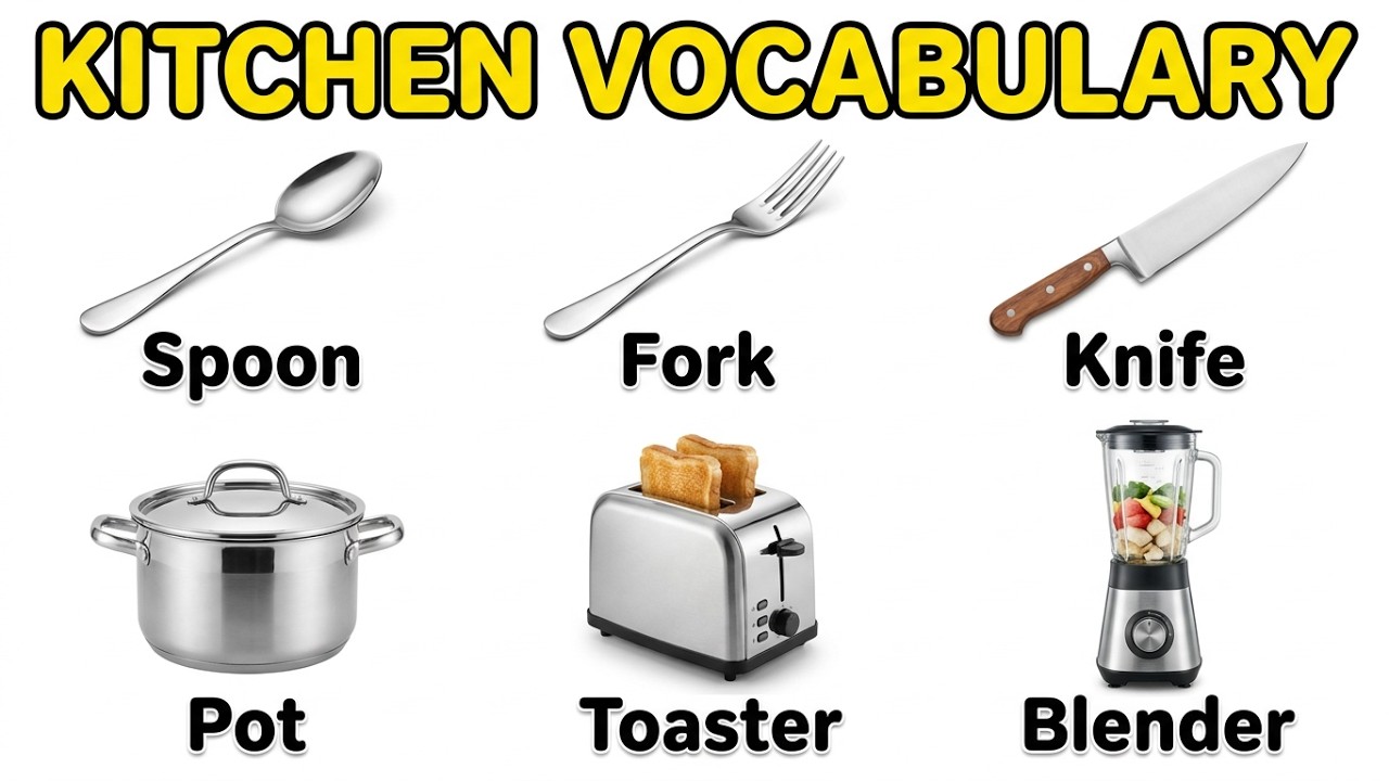 Kitchen Vocabulary in English | English vocabulary