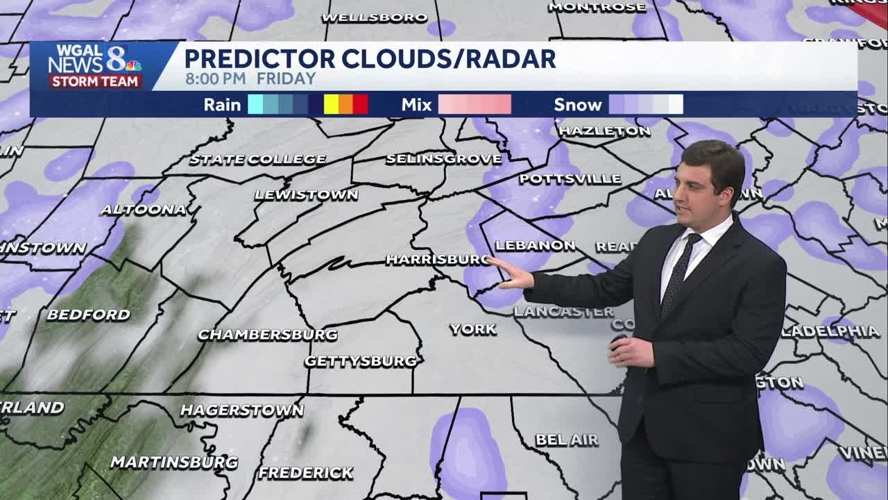 Light Snow Friday; Arctic Air Mass Returns Over The Weekend In South Central Pennsylvania
