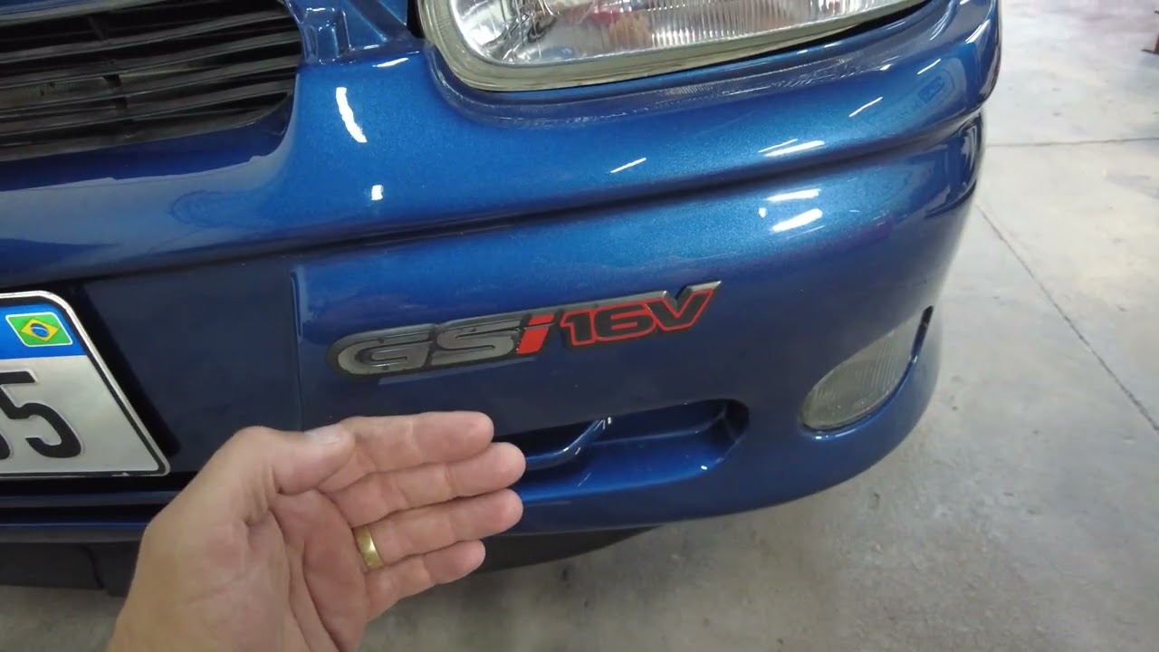 Corsa GSi Azul - Plaqueta de acessórios !  È o DNA do carro !
