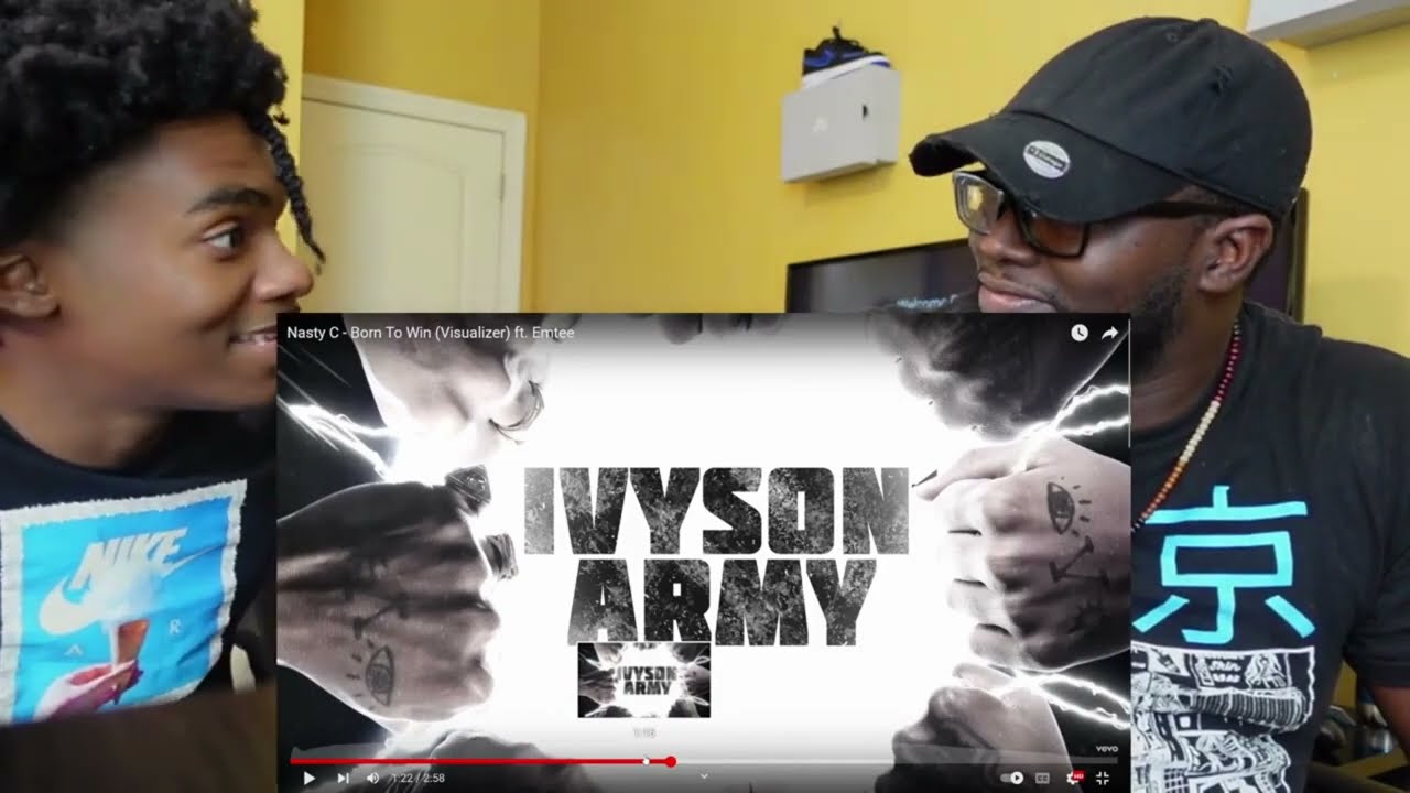 Nasty C - Born To Win (Visualizer) ft. Emtee | REACTION |