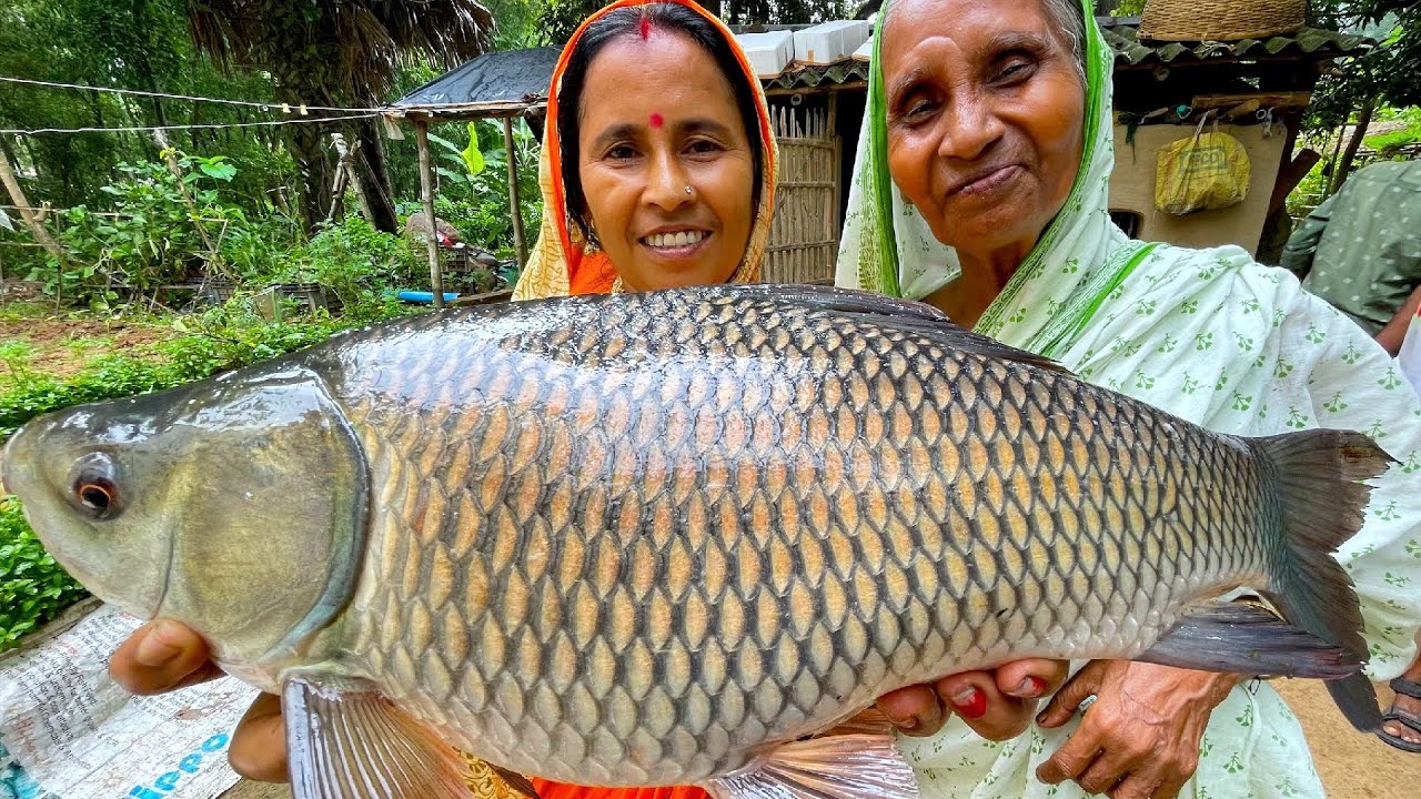পুকুরের 2.5kg ওজনের দেশি পাকা রুই মাছ দিয়ে লিমুর হাতের রুই পোস্ত সঙ্গে মায়ের হাতের রুইয়ের ঝোল রান্না
