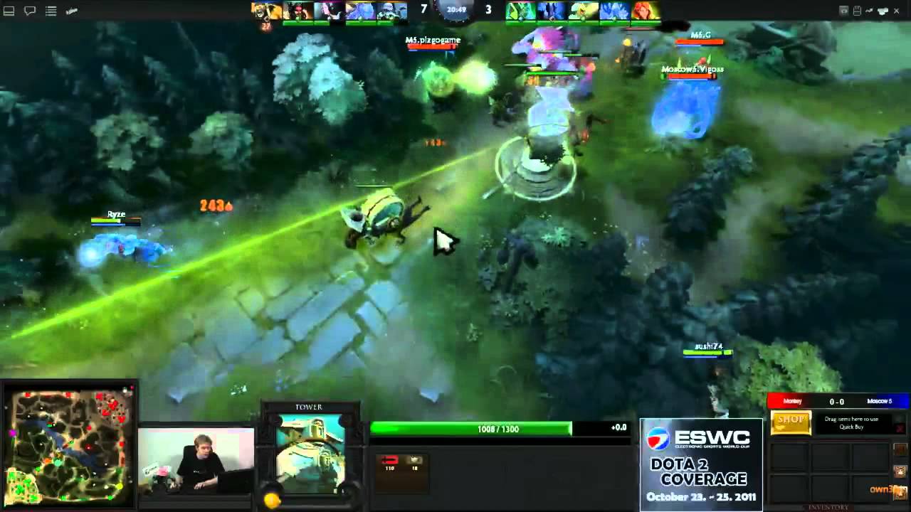 Monkeybussiness против M5 на ESWC 2011, Группа A, Раунд 3, Часть 1