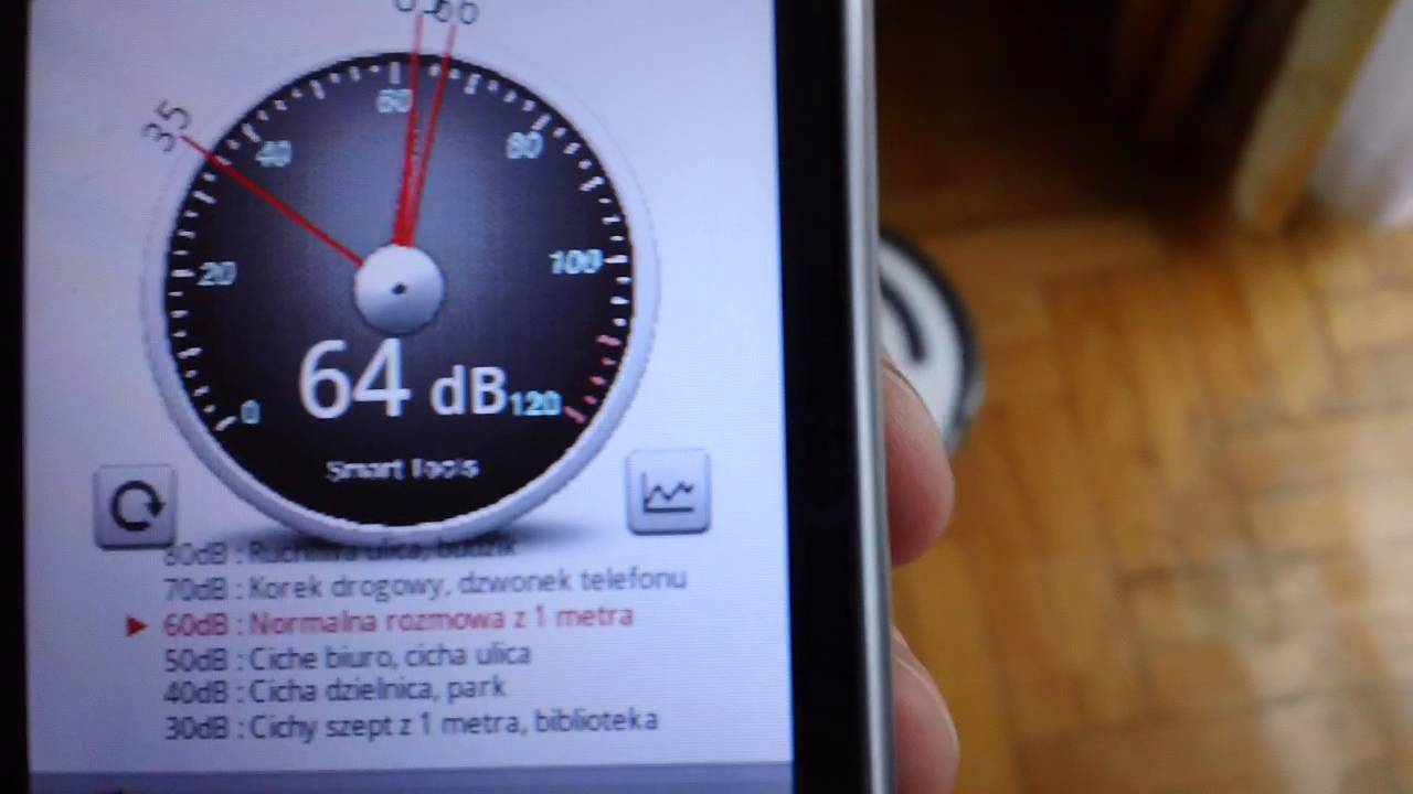iRobot Roomba 620 - noise level (dB)
