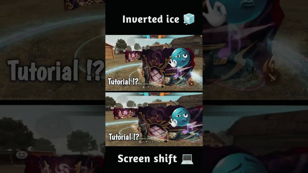 Inverted ice tutorial 🧊🇧🇷 Or screen shift tutorial 💻🇧🇷 #freefire #shorts #beetexfreestylee