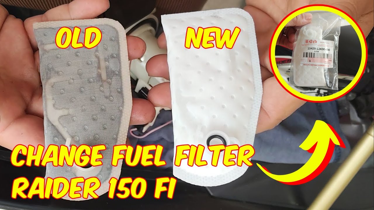 How to change Raider 150 fi fuel filter