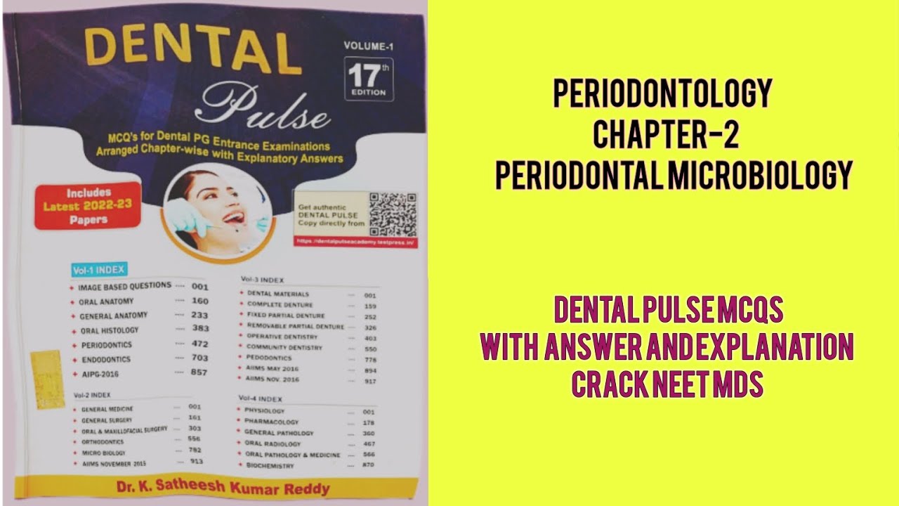 Periodontal Microbiology | Chapter 2  part 1 | Periodontology MCQs | Dental Pulse | NEET MDS