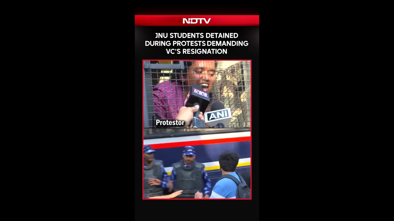 JNU Students Detained Over Protest Demanding VC's Resignation