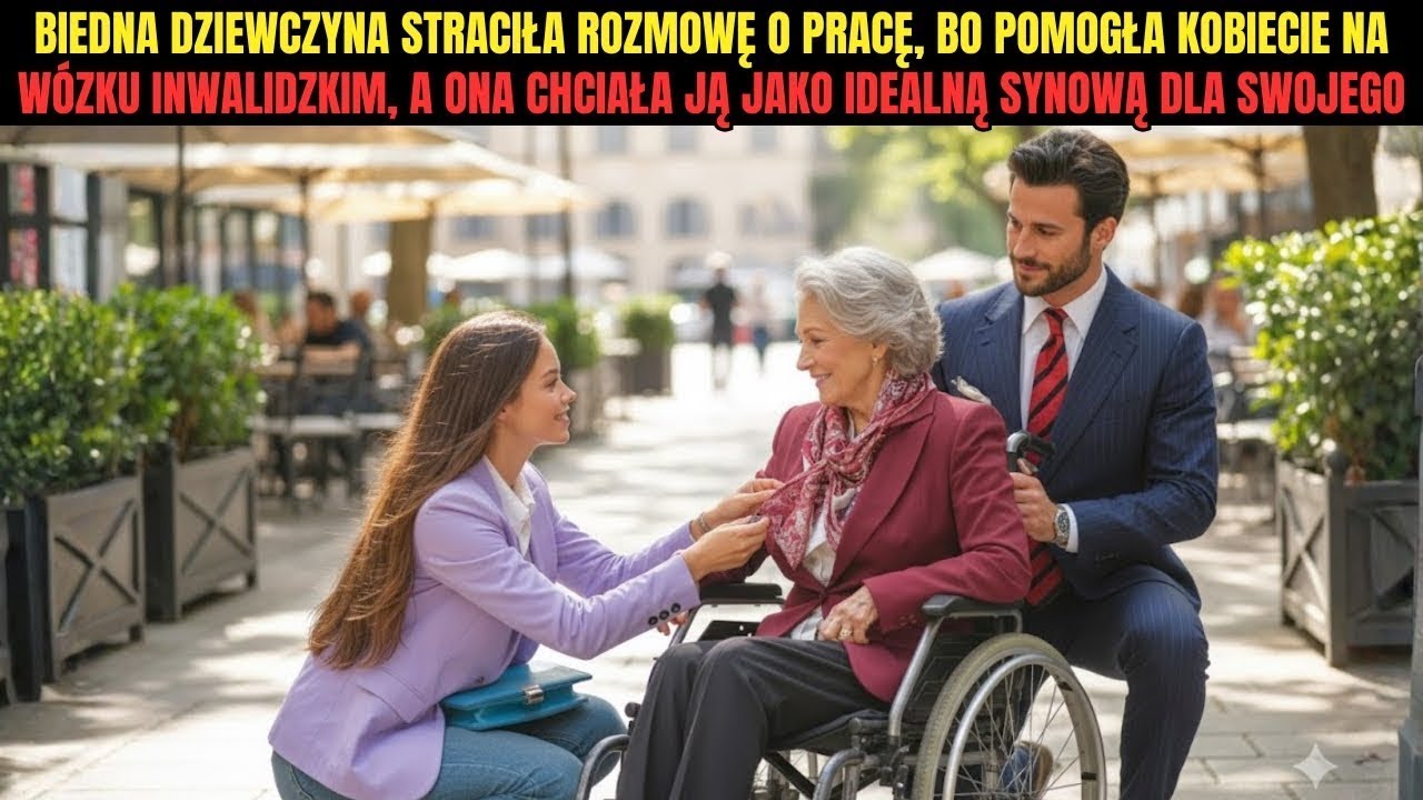 Biedna dziewczyna STRACIŁA rozmowę kwalifikacyjną, BO POMOGŁA kobiecie na wózku inwalidzkim