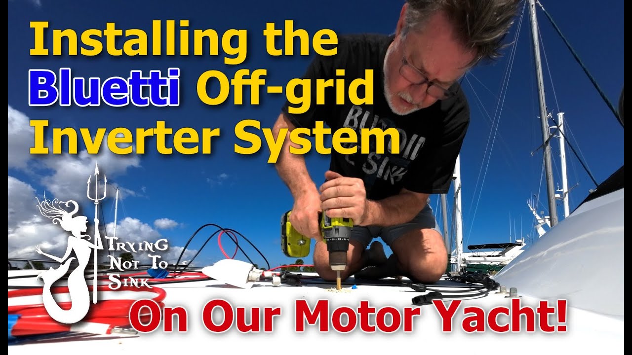 Автономное питание катера! Установка инвертора Bluetti RV5 E259
