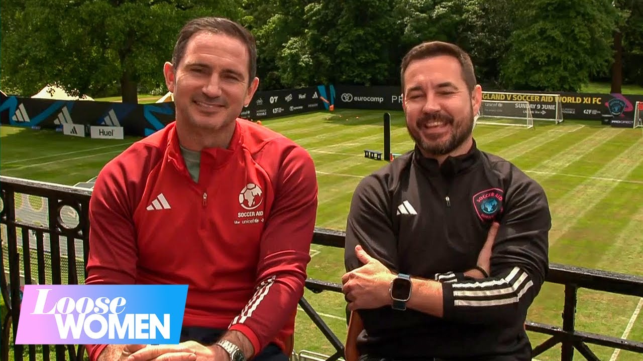 Frank Lampard & Martin Compston Play Against Each Other In Soccer Aid 2024 | Loose Women