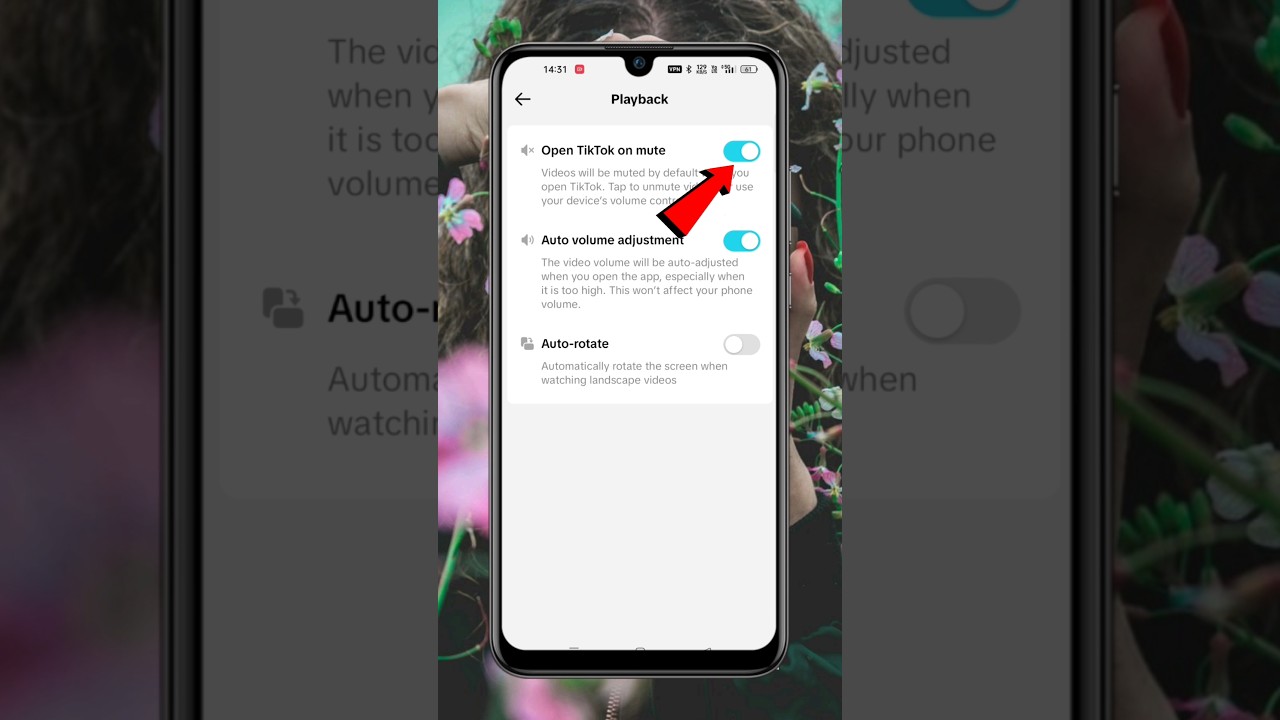 How to mute TikTok when you open | Open TikTok on mute #shorts