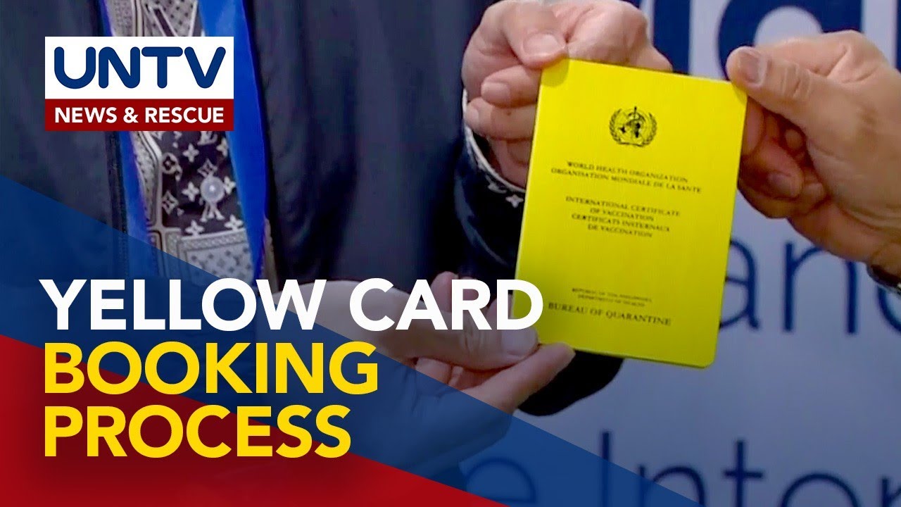 ALAMIN: Pagkuha ng Yellow Card bilang Vaccination Certificate