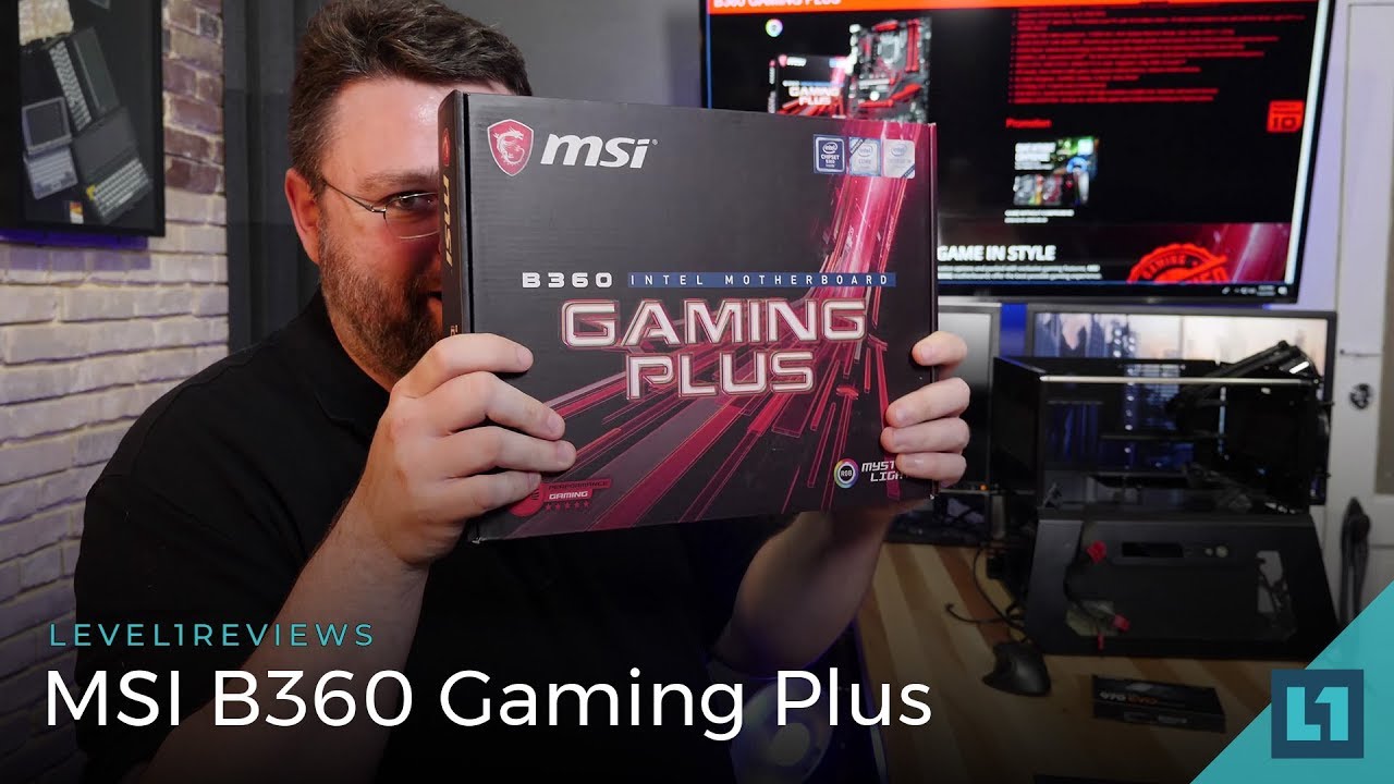 MSI B360 Gaming Plus Motherboard Review + Memory Test + Linux Test