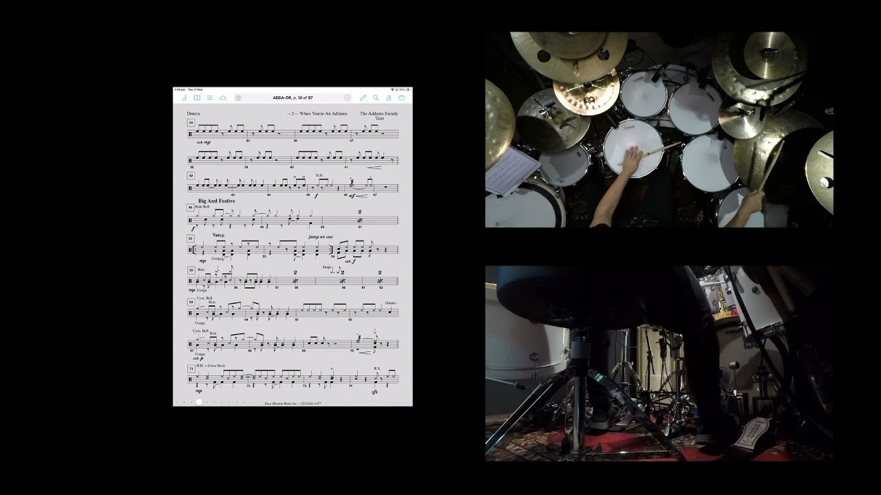 When You're An Addams  - Easy Drums Playthrough