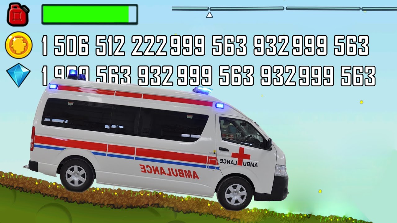 Toyota Hiace - Ambulance? Hill Climb Racing! Unlimited Coins and Unlimited Gems
