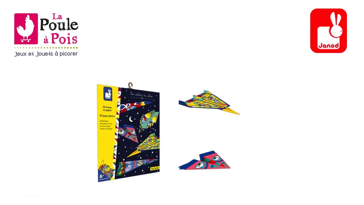 Avions en papier - Janod - Lapouleapois.fr