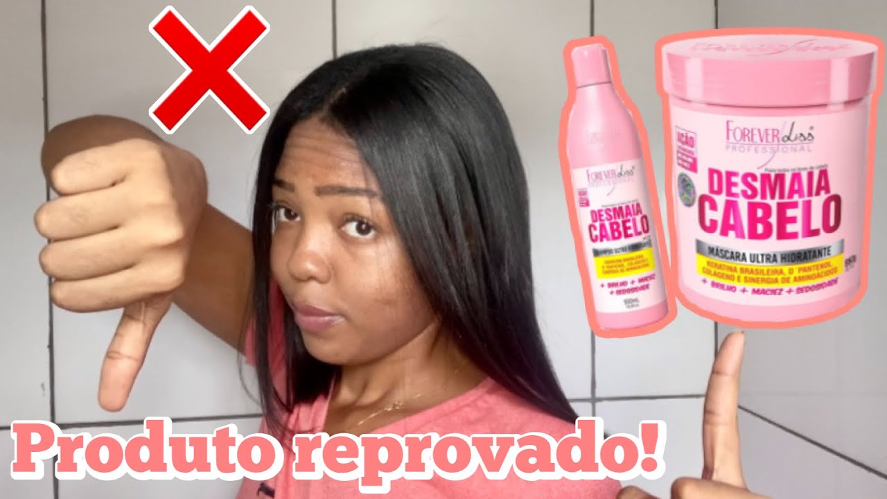 RESENHA| Shampoo e máscara| DESMAIA CABELO - Forever liss