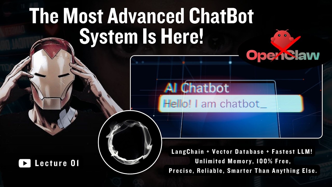 Building the Most Advanced Chatbot System 🔥😎 | LangChain + Vector DB | Lecture 1 | Jarvis Python