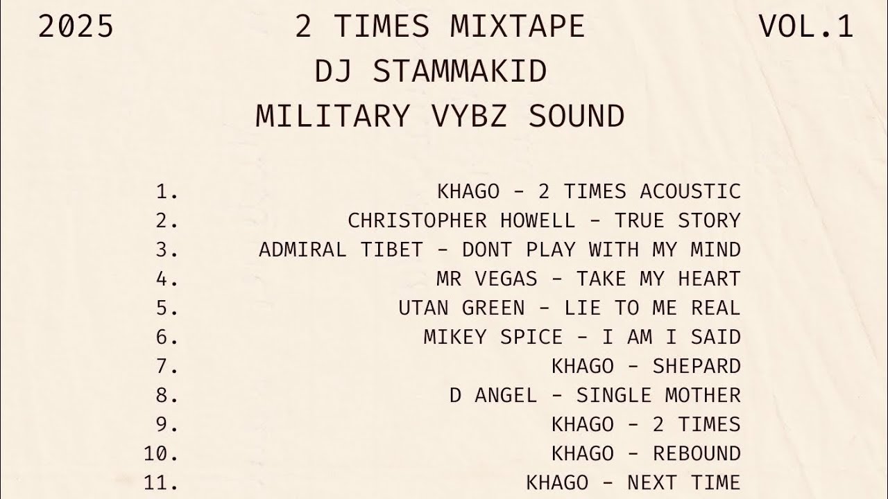 2 time Riddim Reggae mixtape (full)feat.Khago,D angel,Mr kool,Mr easy,Mickey spice etc 🇯🇲(June 2025)