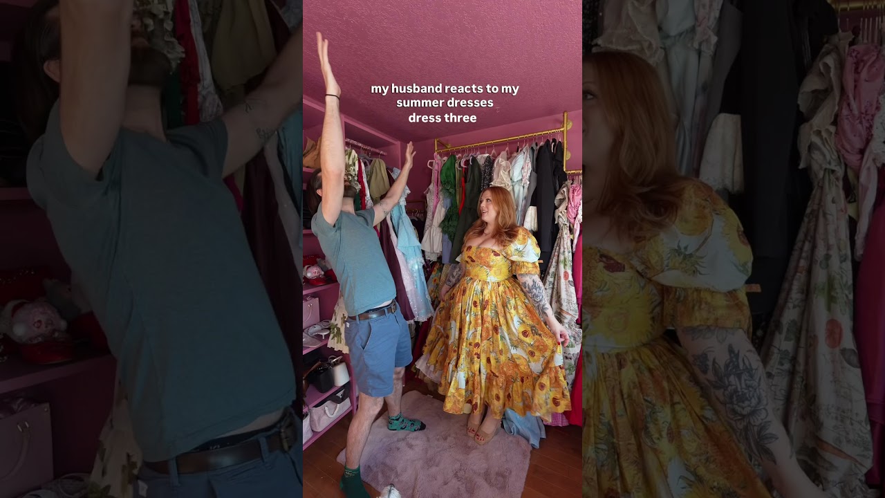 Husband reacts to my summer dresses ✨