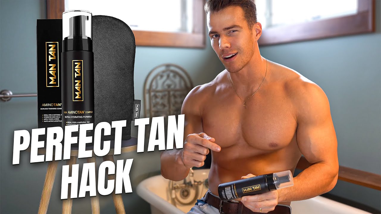 MAN TAN AMINOTAN ™ Мой честный обзор и применение: Лучший мужской автозагар