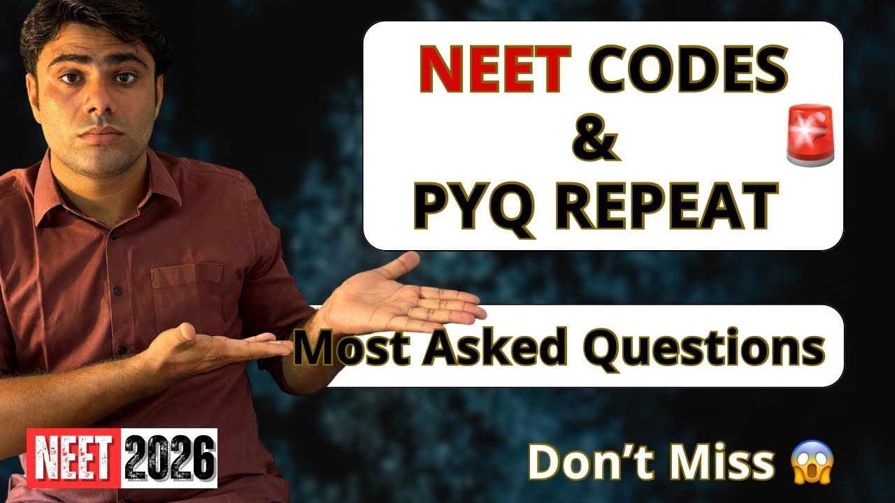 NEET Codes & PYQ Repeat 🔴 | Most Asked Questions | NEET 2026 Biology #neet2026 