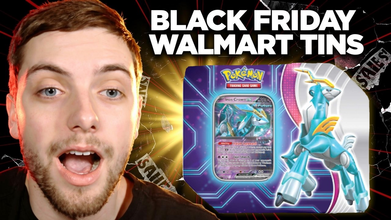 I Pulled a Secret Rare From 4 Pokémon Walmart Black Friday Tins 2025!