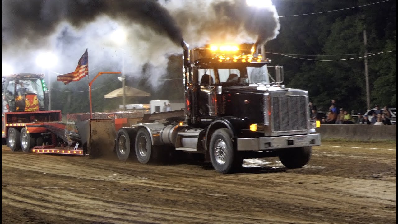 Awesome Explosive Tractor Truck Semi Pull Competition
