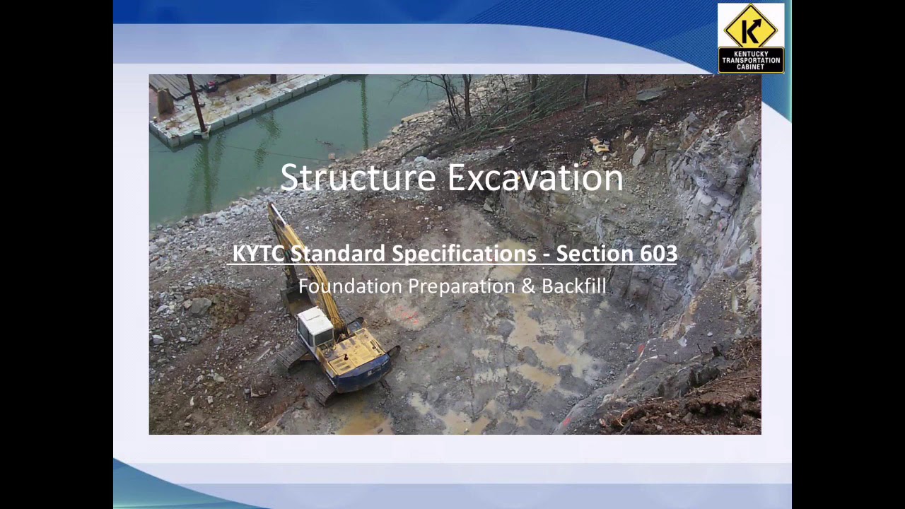 Structure Excavation and Backfill