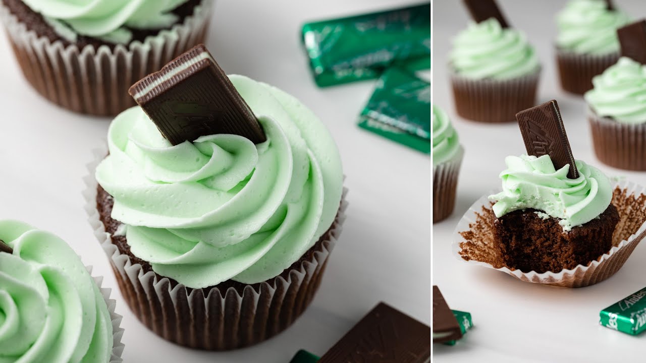 Andes Mint Cupcakes