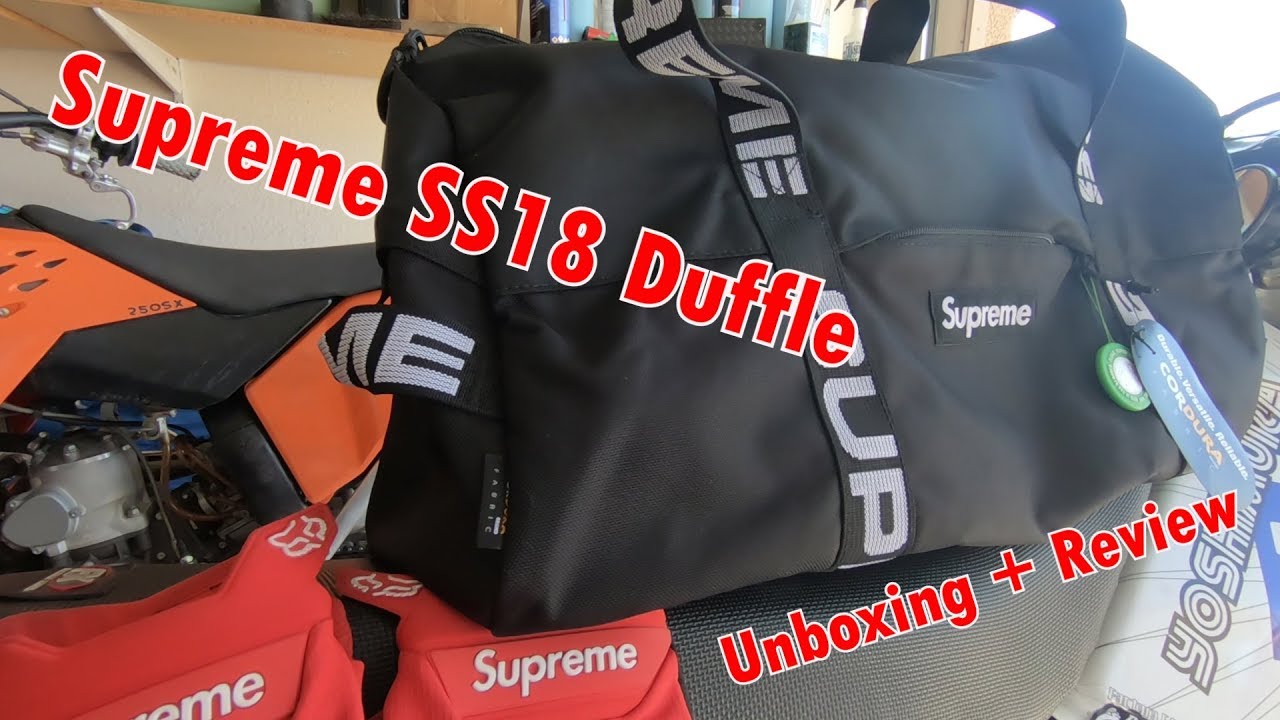 Дорожная сумка Supreme SS18, черная