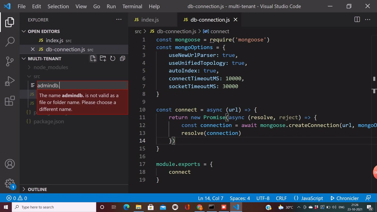 multi tenant database architecture using mongoose/mongodb and nodejs #multitenant #tenant