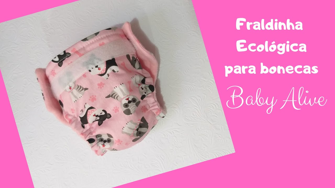 Como fazer FRALDA ECOLÓGICA para BONECAS