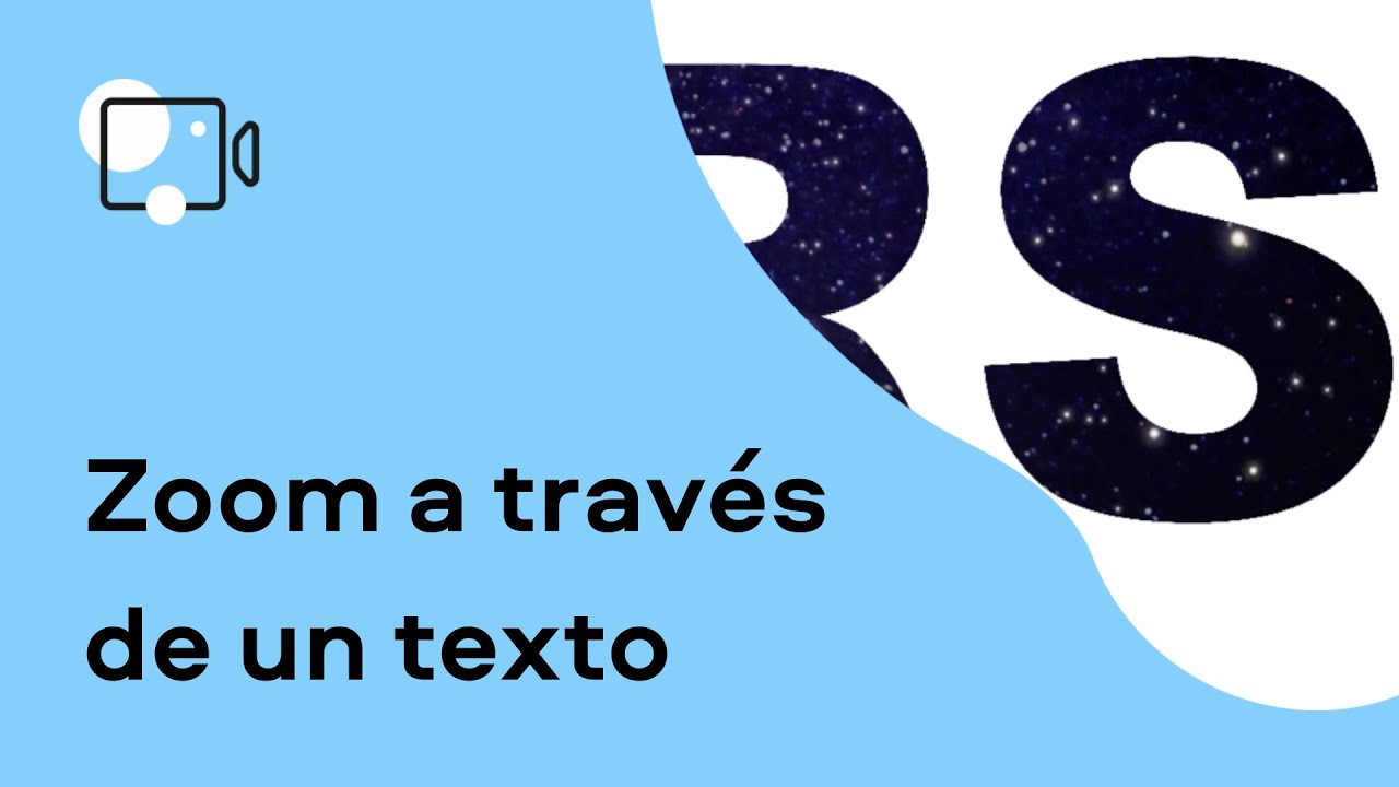 ¿Cómo hacer efecto Zoom a través de un texto? | Videoedición (Tutorial 2021)