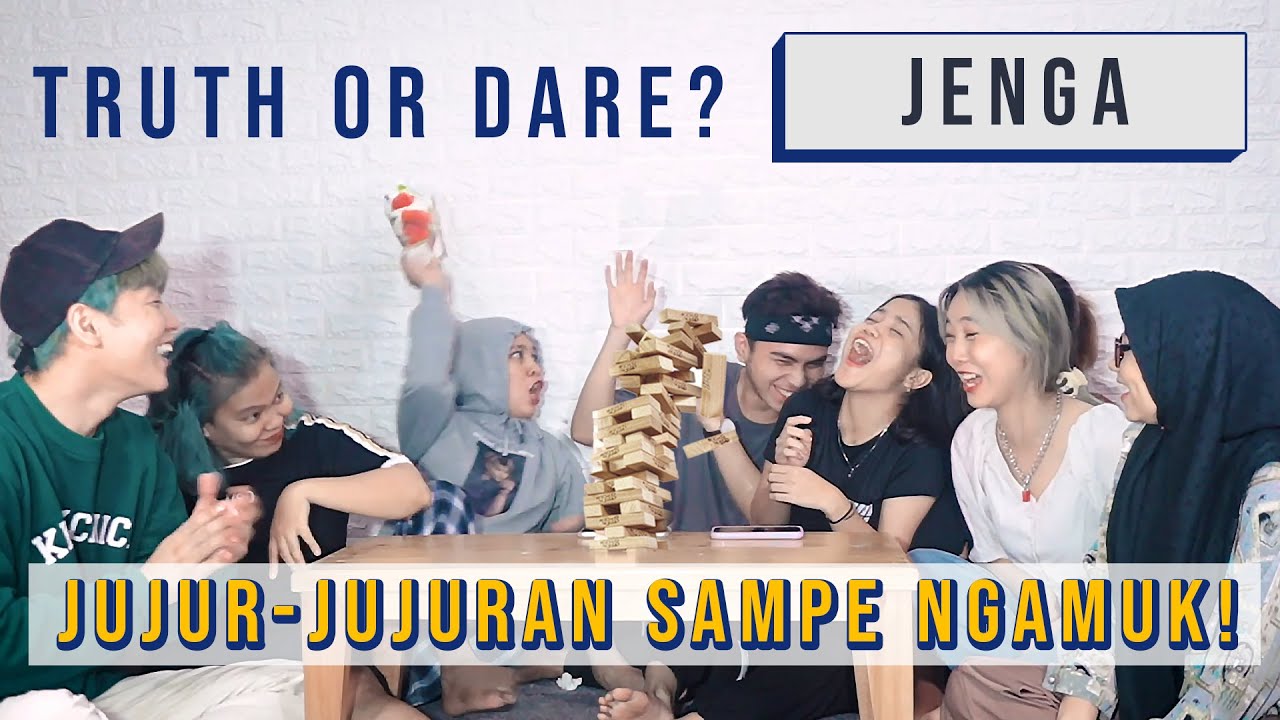 CIUM SEBELAH KAMU! SUKA DENGAN MEMBER SATU MANAGEMENT ? - JENGA! TRUTH or DARE