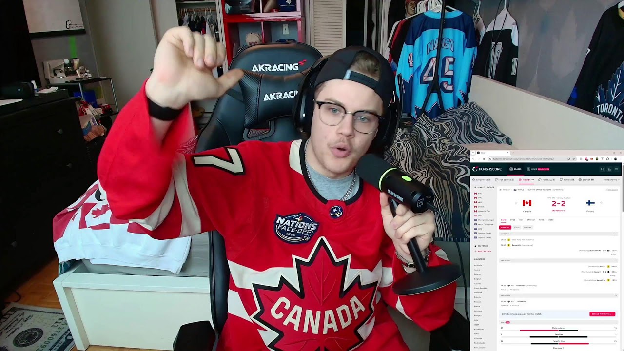 CANADA vs FINLAND 3rd PERIOD STREAM !!