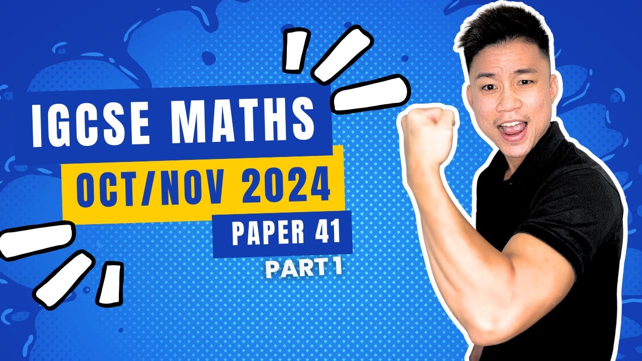 10a. 0580/41/O/N/24 (Q1-5) | OCT/NOV 2024 VARIANT 41 | IGCSE MATHS (Extended) A STAR MARKING SCHEME