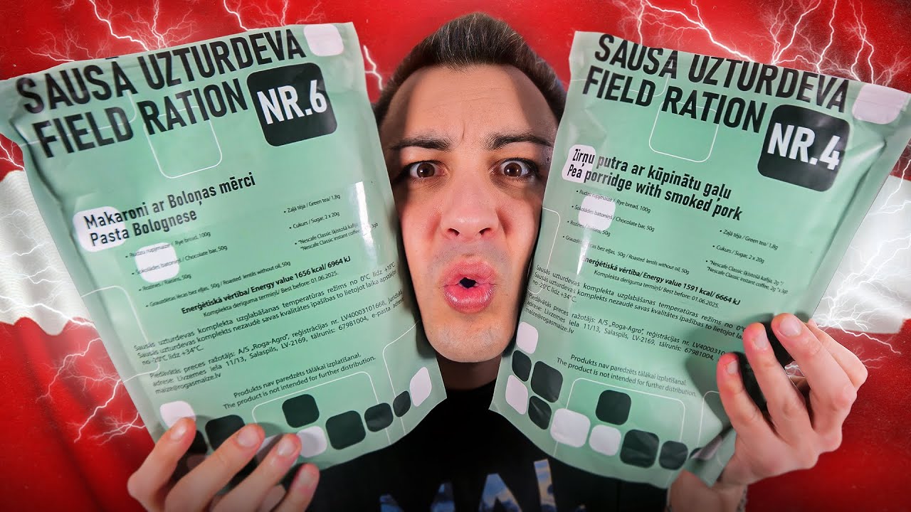 RATION DE COMBAT DE LETTONIE 2023 ! (elle est incroyable)