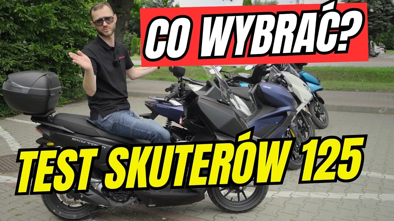Skuter 125 | Test 4 Skuterów Chłodzonych Powietrzem | YAMAHA | SUZUKI | KYMCO | KEEWAY