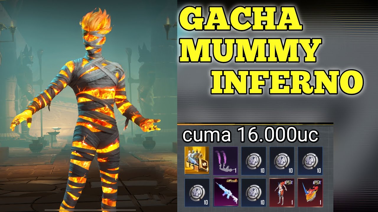 GACHA MUMMY INFERNO DAN M416 MUMMY PUBG MOBILE | CUMA DAPAT INI AJA‼️PUBG MOBILE