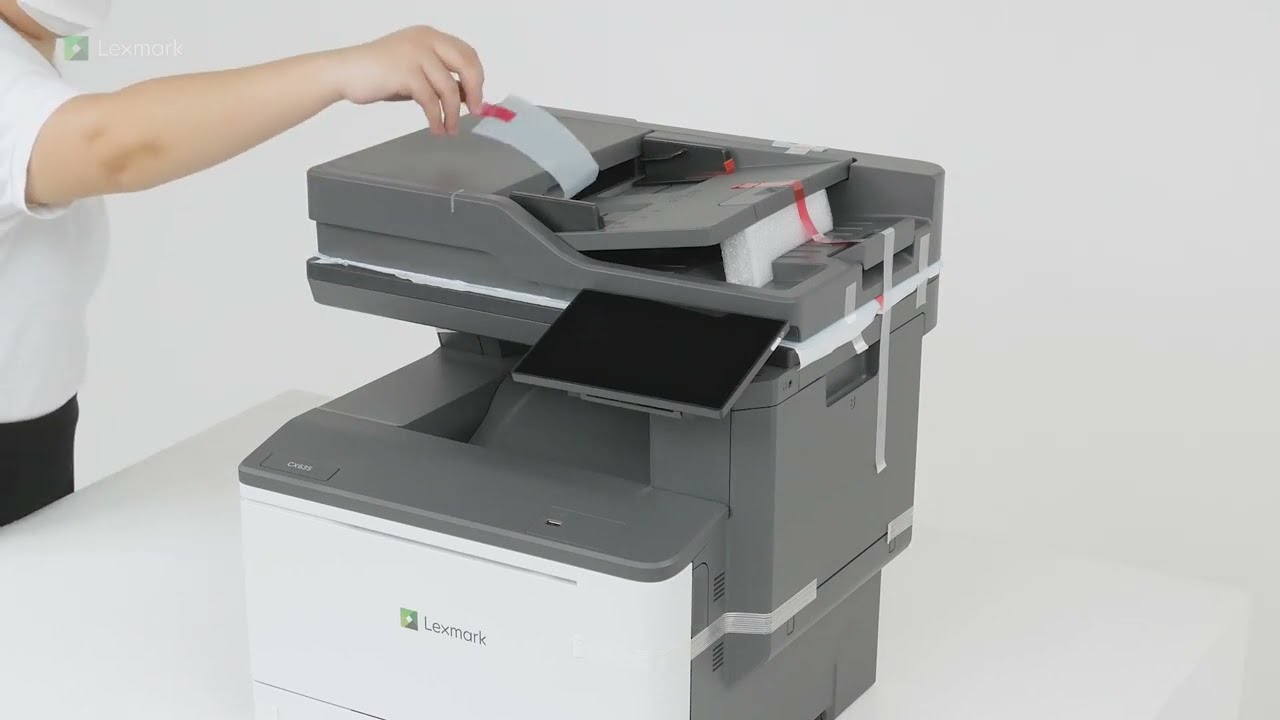 Lexmark CX532adwe and CX635adwe - After unboxing, setting up the printer